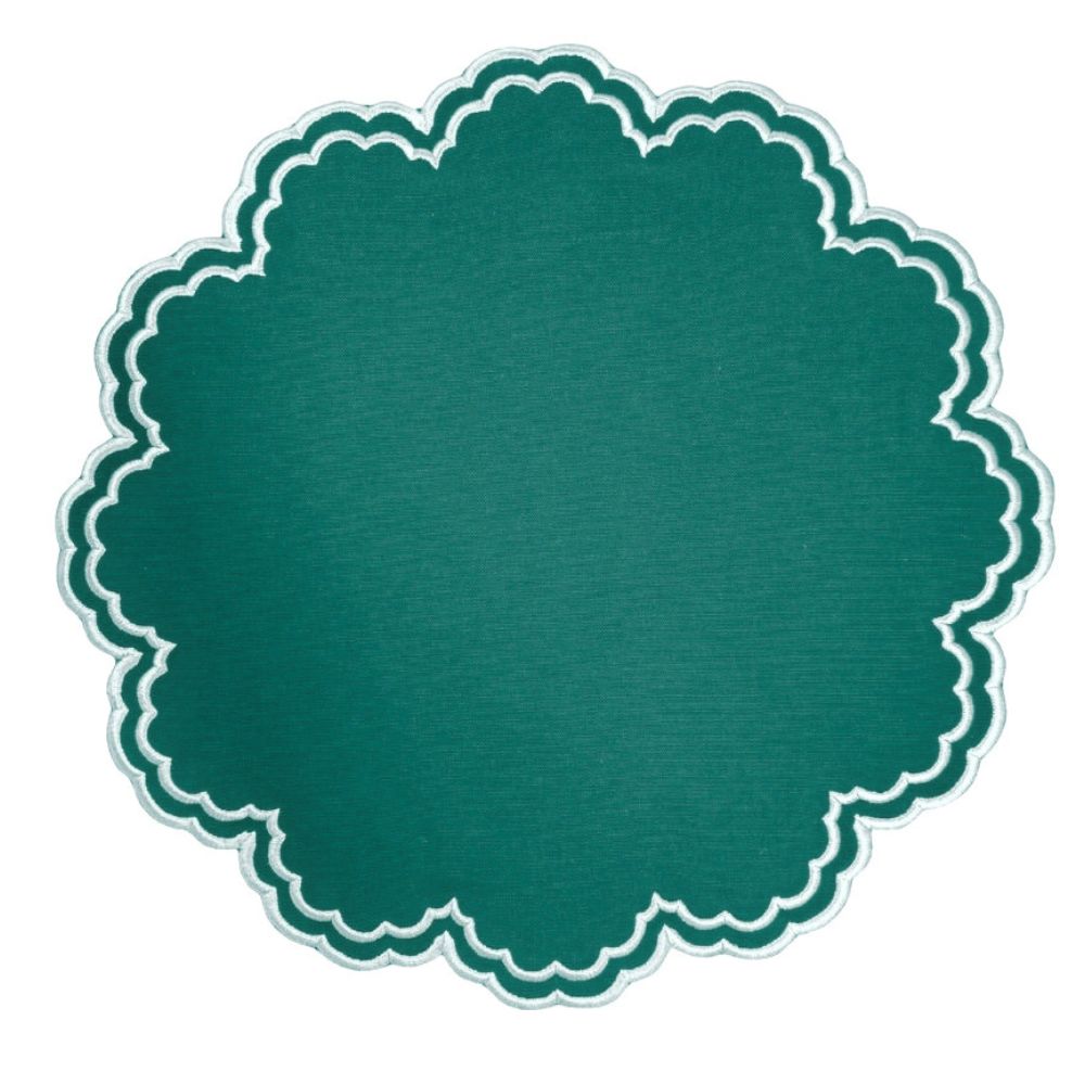 Bettina Placemats, Holiday Green, Set of 4