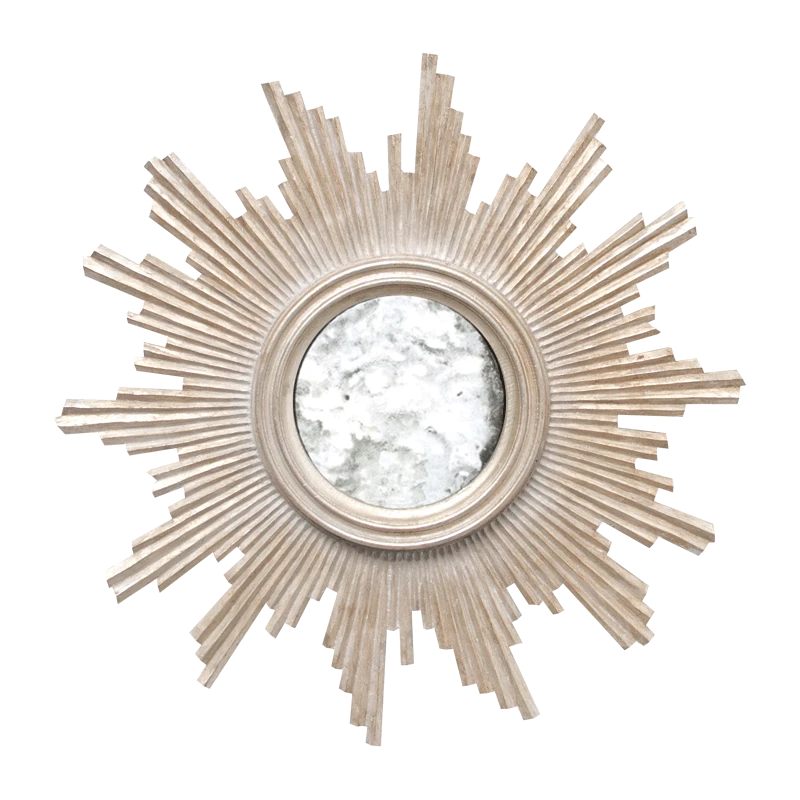 Worlds Away Versailles Mirror, Silver Leaf