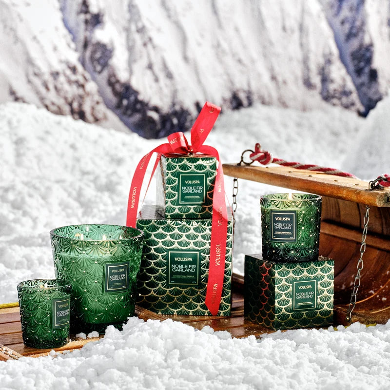 Voluspa Noble Fir Garland Luxury Candle
