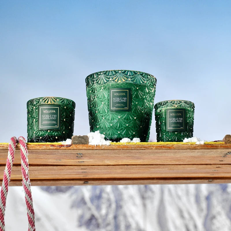 Voluspa Noble Fir Garland Luxury Candle