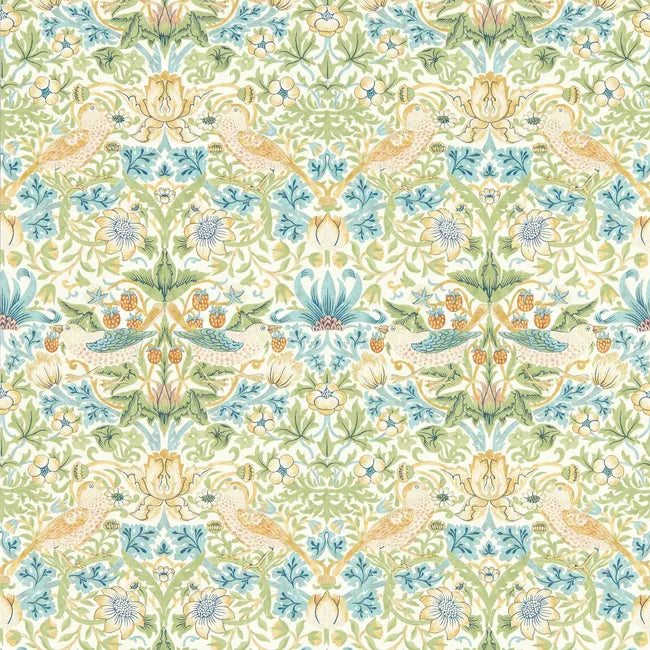 William Morris Strawberry Thief Wallpaper, Apple