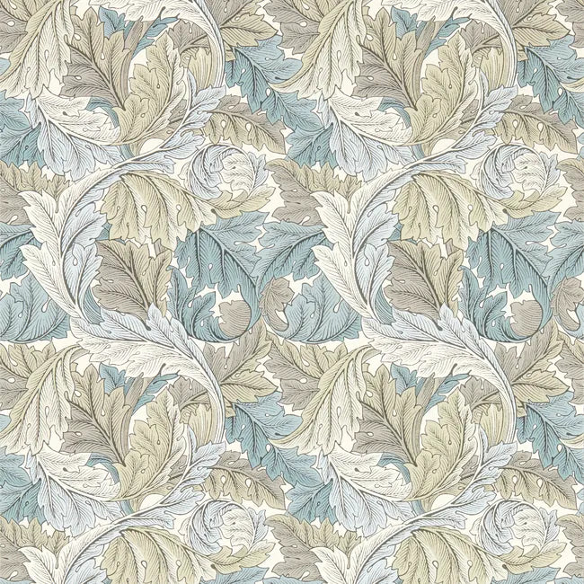 William Morris Acanthus Wallpaper, Dove