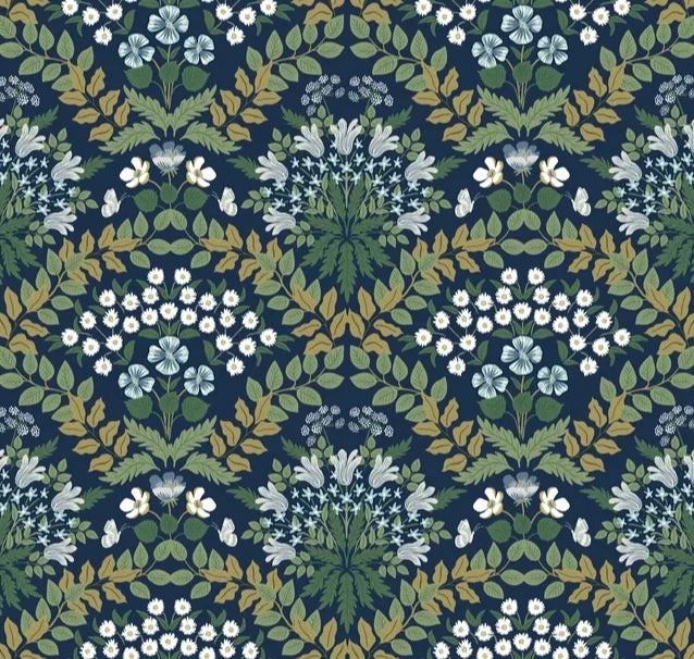 Rifle Paper Co. Bramble Wallpaper, Navy