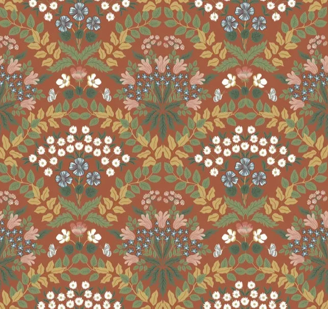 Rifle Paper Co. Bramble Wallpaper, Rust