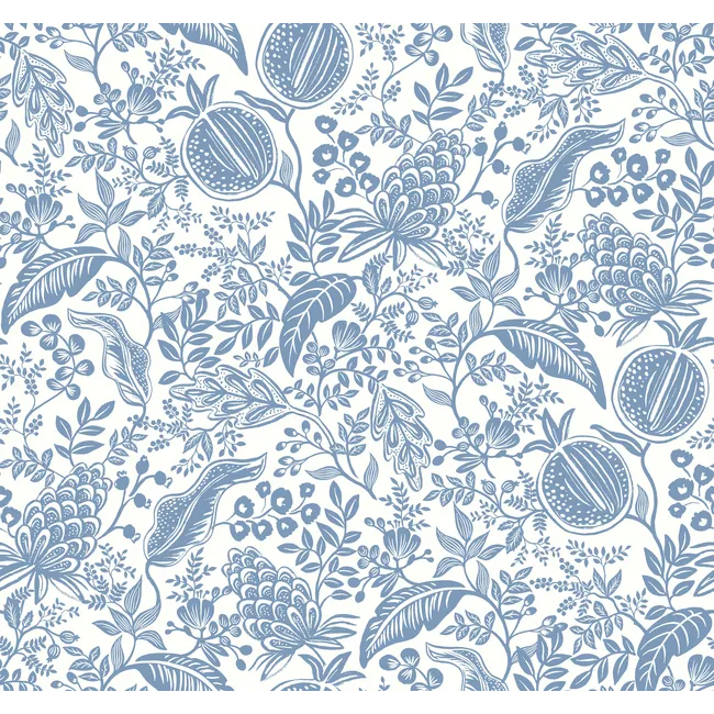 Rifle Paper Co. Pomegranate Wallpaper, White & Blue