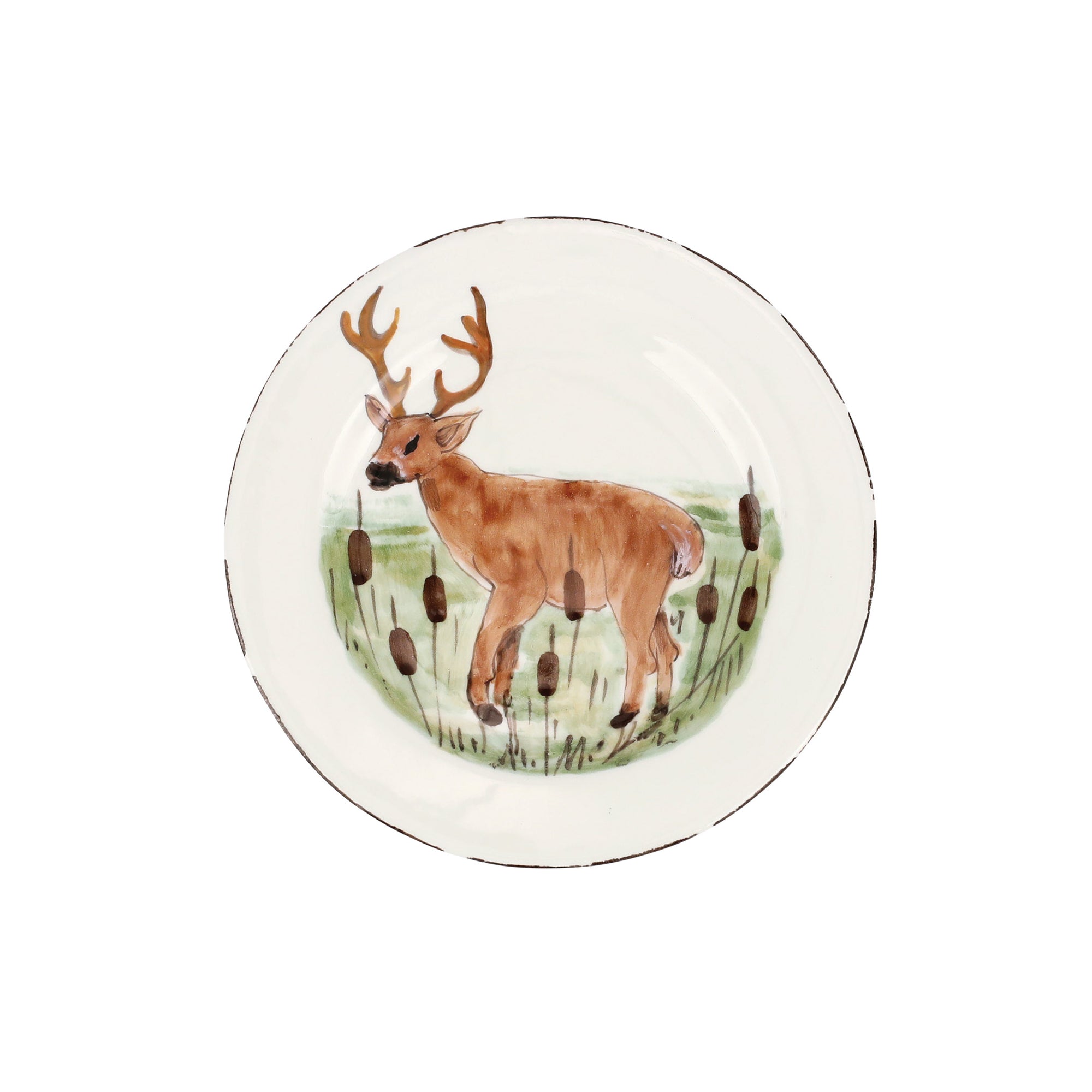Vietri Wildlife Deer Salad Plate