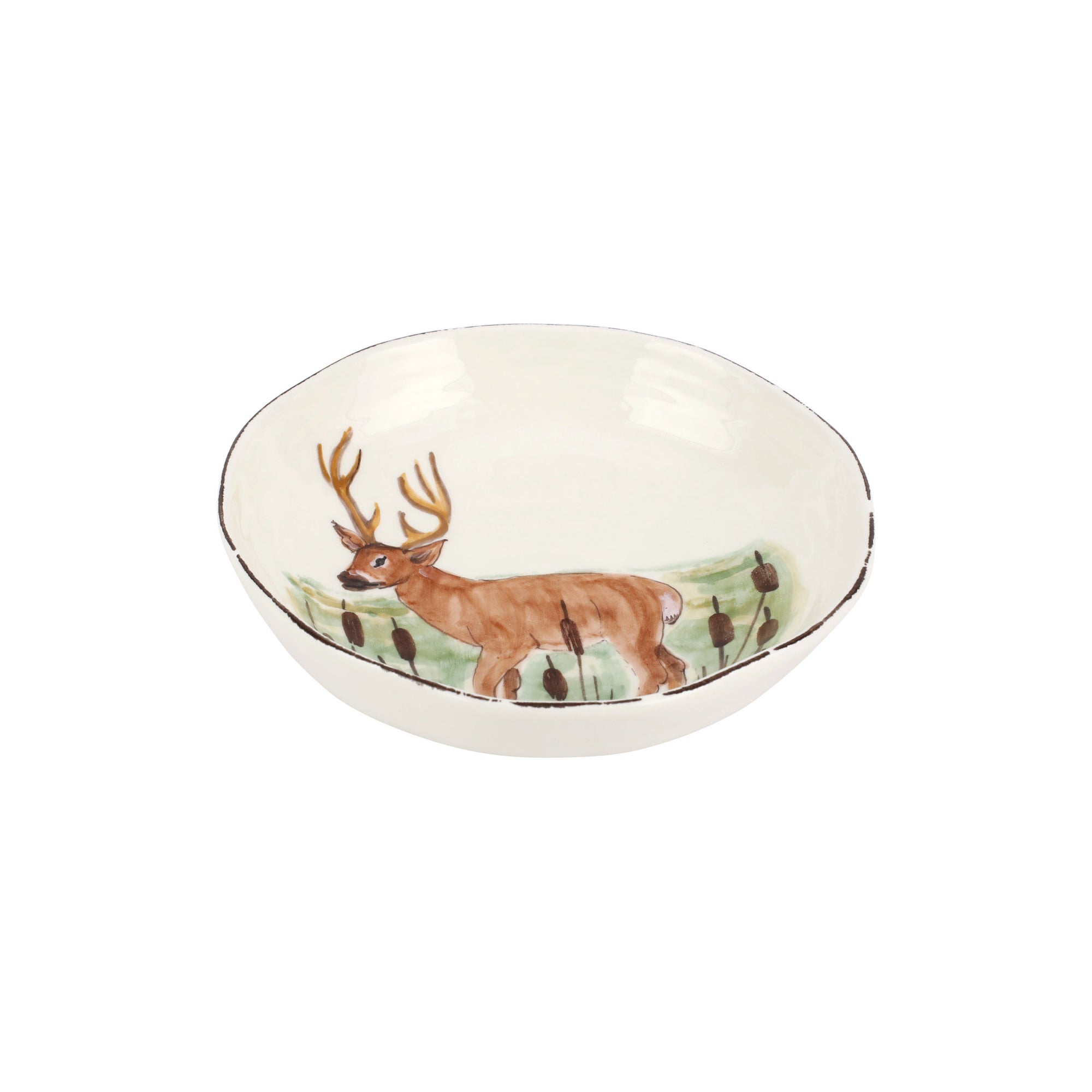 Vietri Wildlife Deer Pasta Bowl