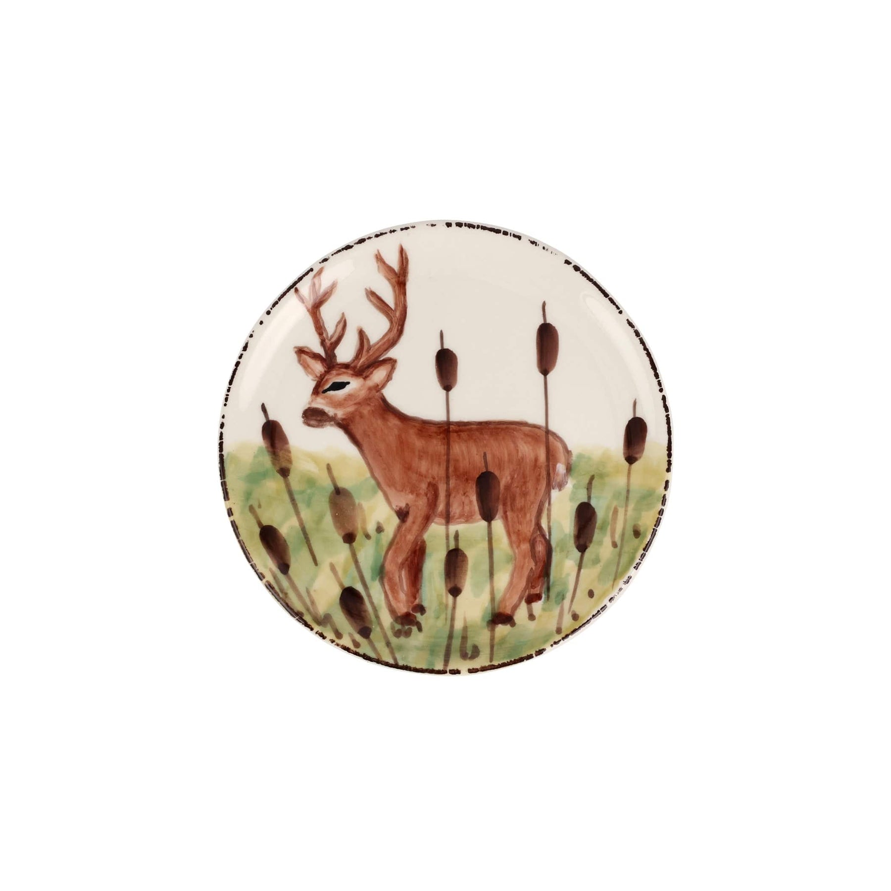 Vietri Wildlife Deer Canape Plate