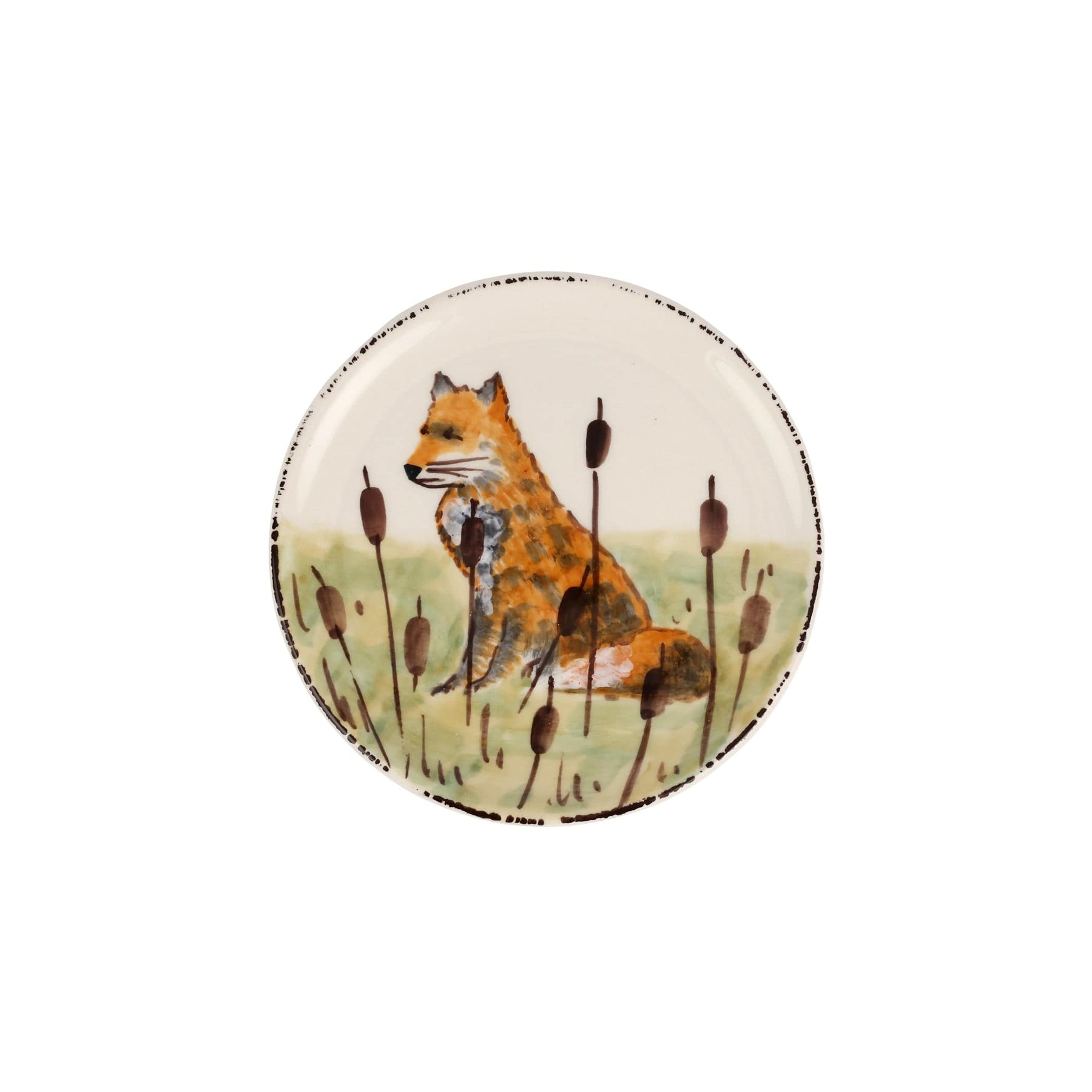 Vietri Wildlife Fox Canape Plate