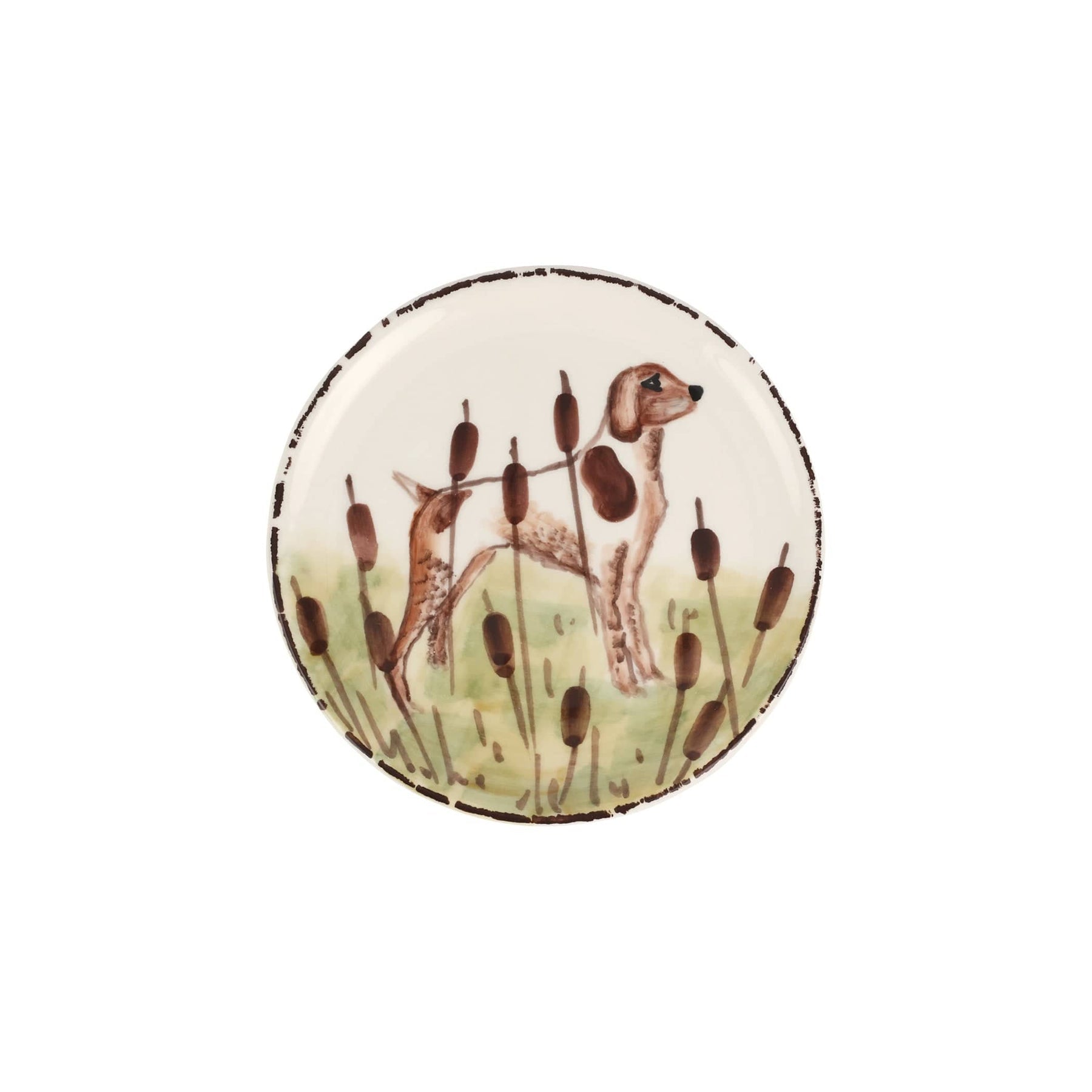 Vietri Wildlife Spaniel Canape Plate