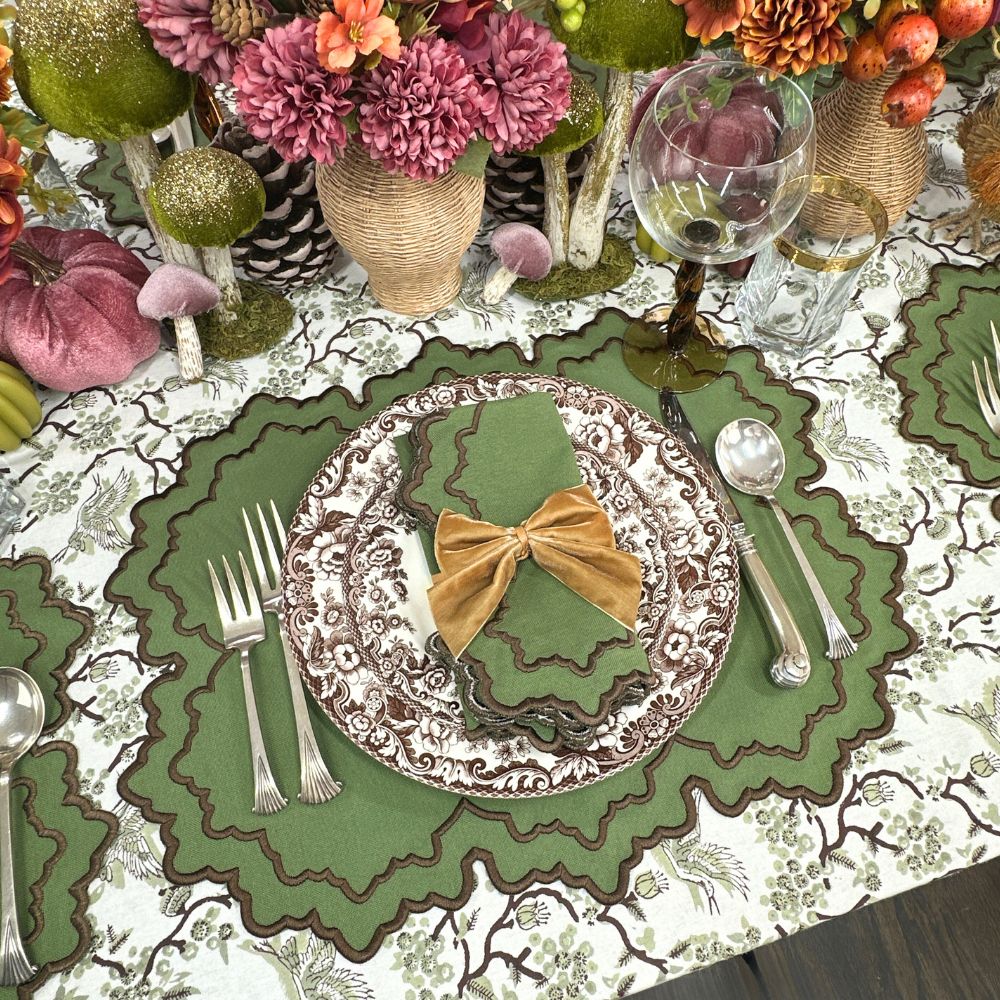 Whitley Napkin, Fern & Cocoa, Set of 4