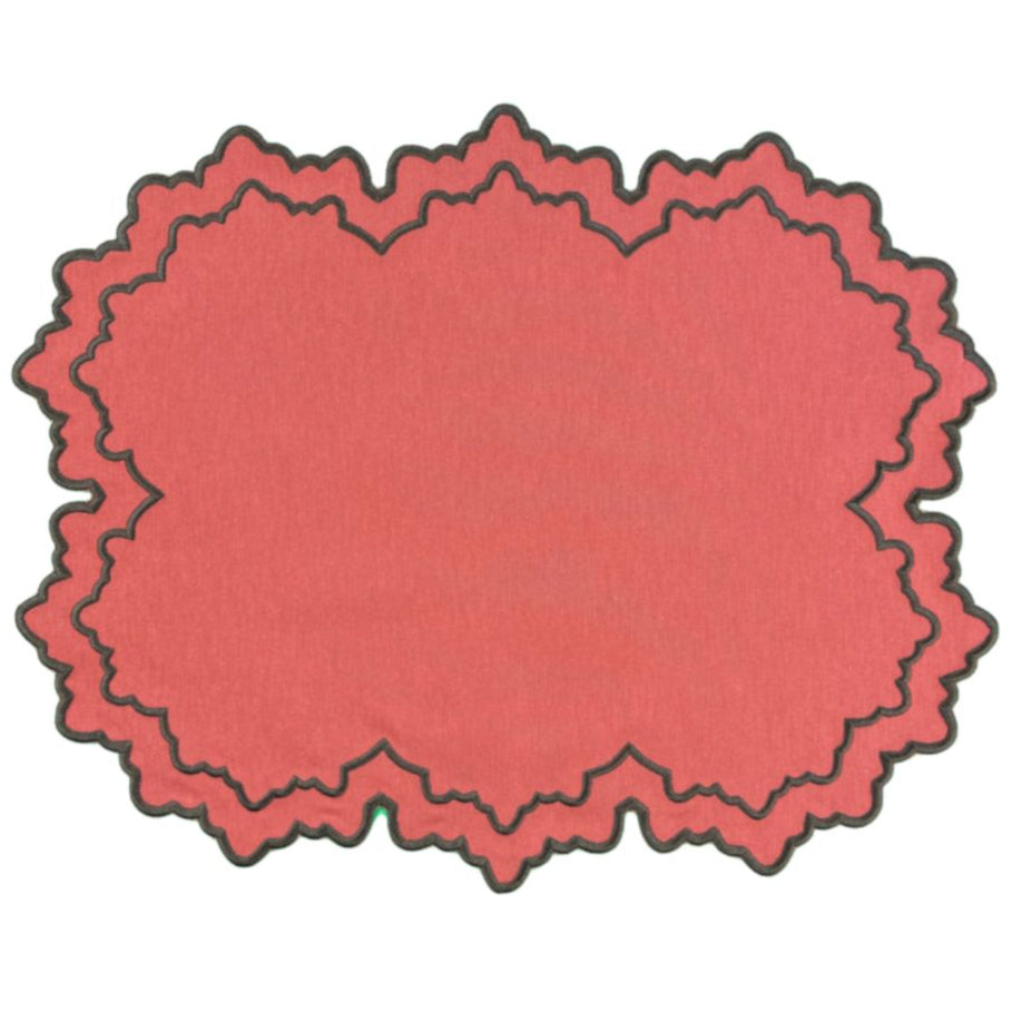 Whitley Placemat, Pumpkin & Cocoa, Set of 4