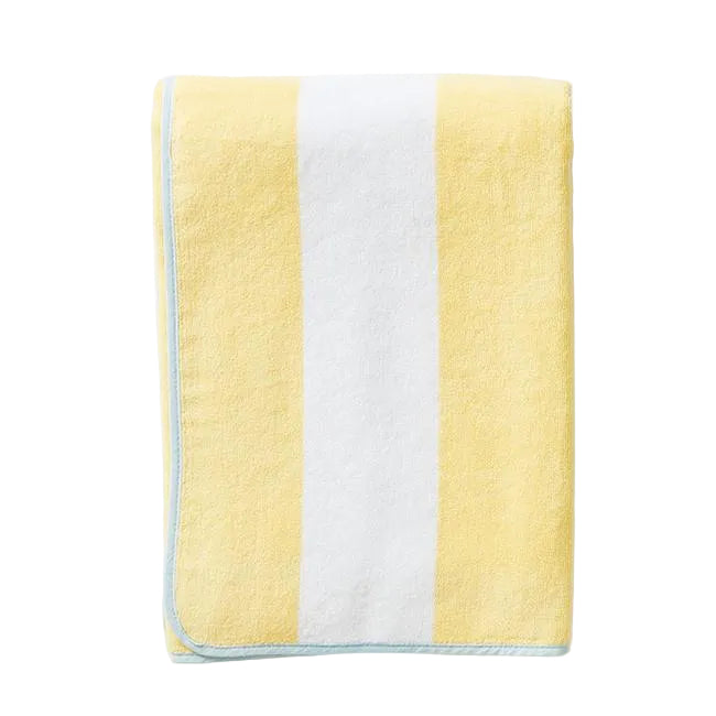 Weezie Beach Towel, Yellow Stripe