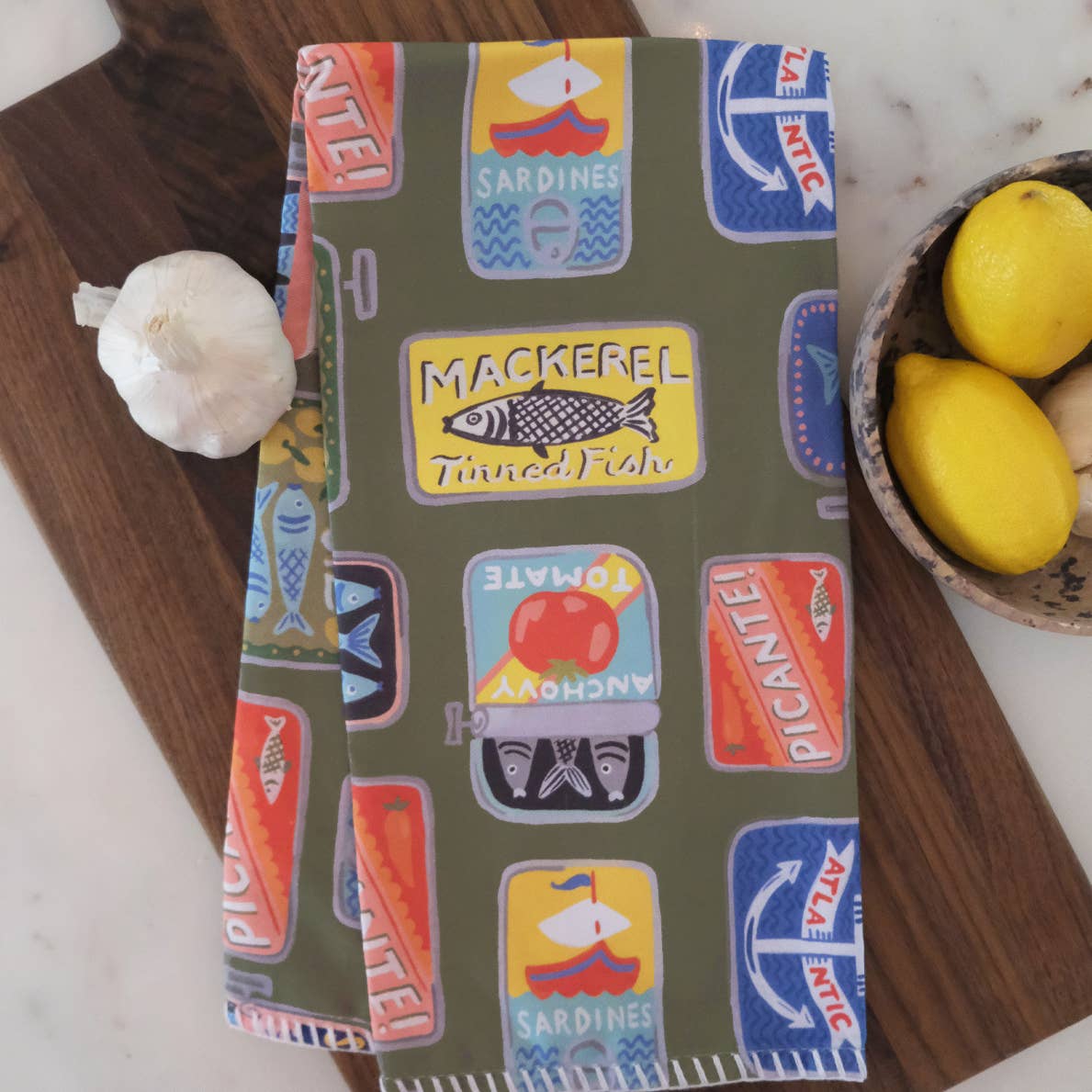 Tinned Fish Tea Towel