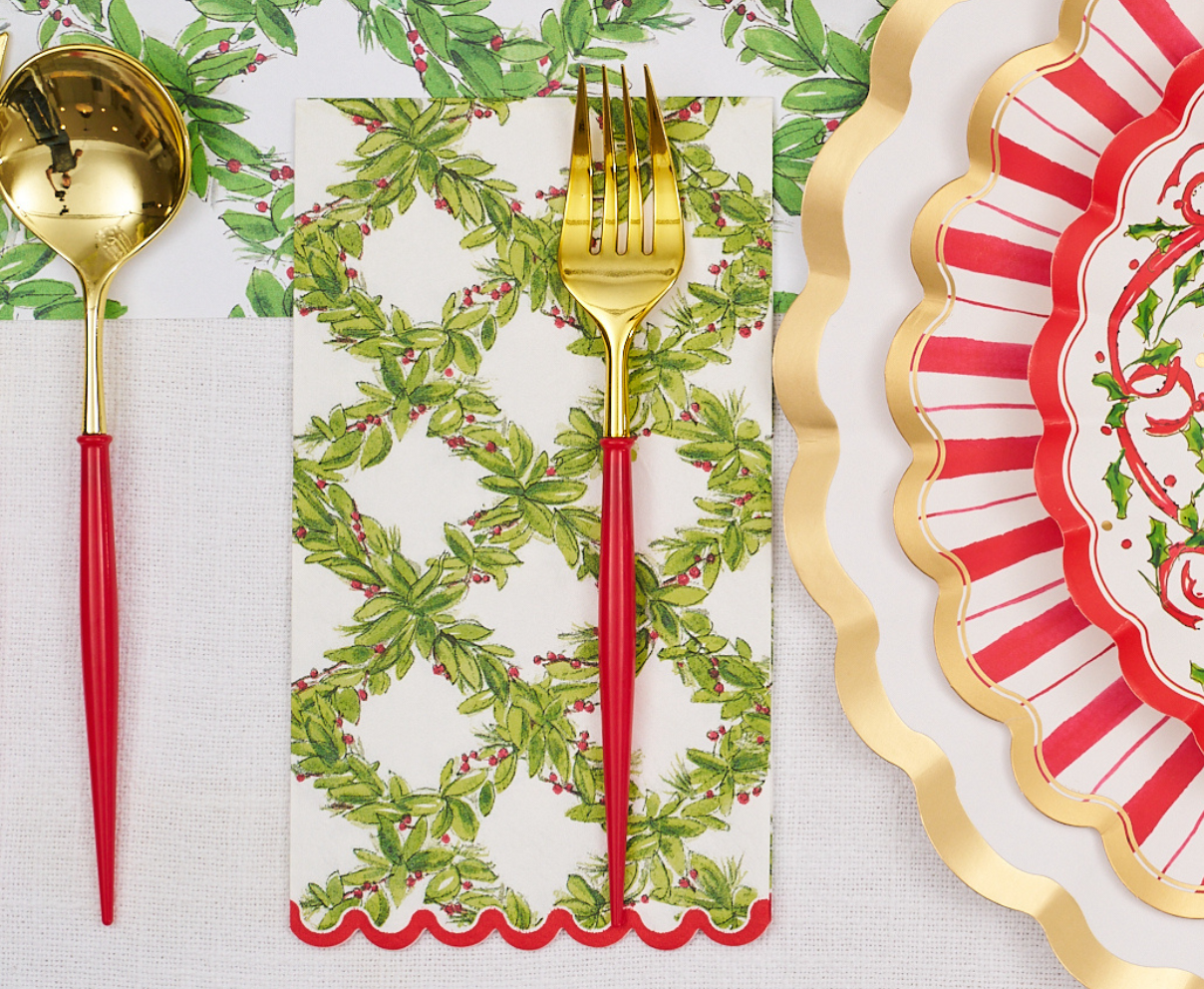 Holly Berry Guest Towels