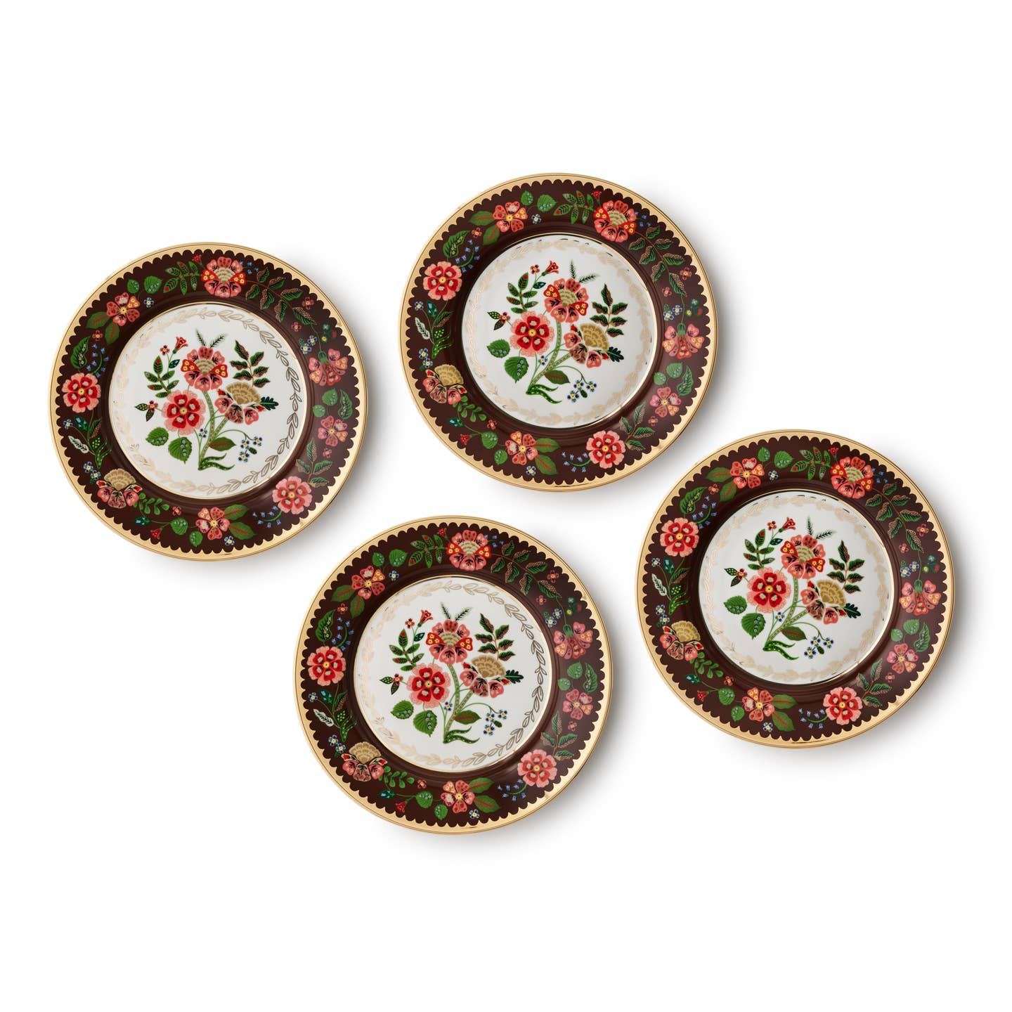 Gracie Porcelain Dessert Plates, Set of 4