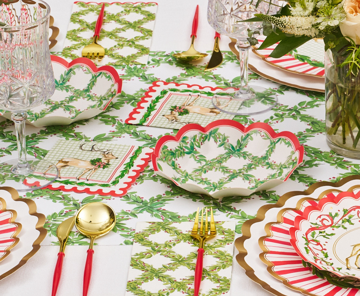 Holly Berry Appetizer/Dessert Bowls, Package of 8