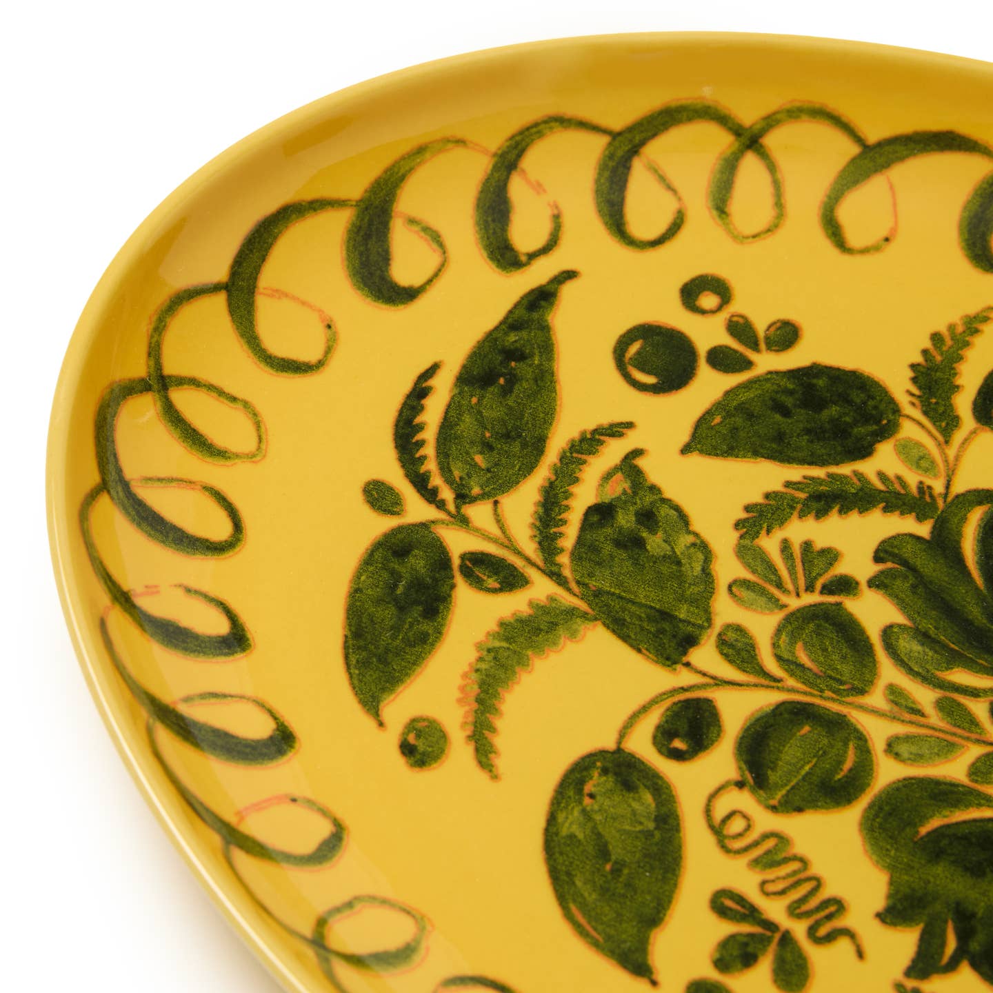 Amalfi Oval Tray, Mustard