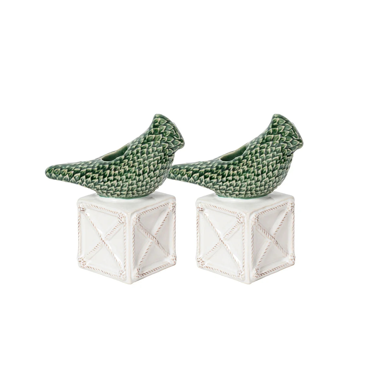 Juliska Berry & Thread Bird Topiary Candlestick, Set of 2