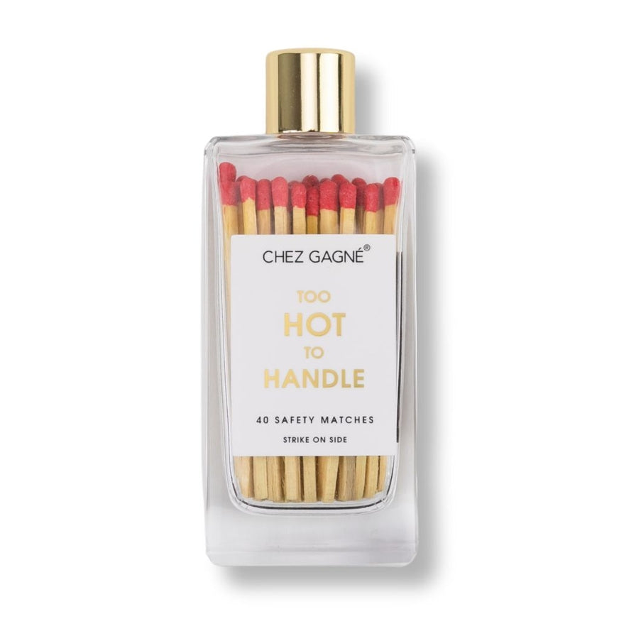 Glass Bottle Safety Matches, Too Hot To Handle
