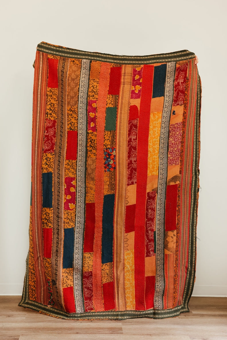 Collette Vintage Kantha Quilt