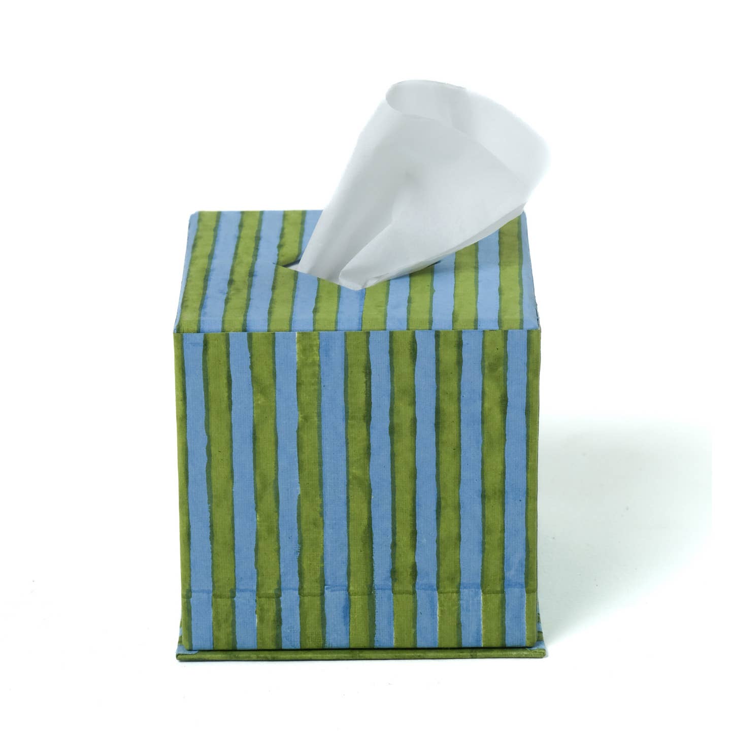 Lacey Paper Tissue Box, Multi Stripe