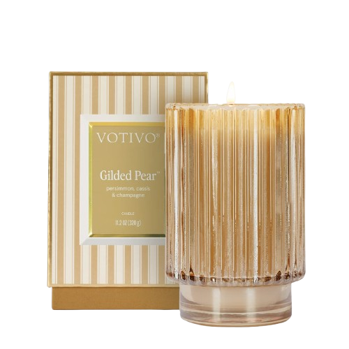 Votivo Gilded Pear Holiday Candle