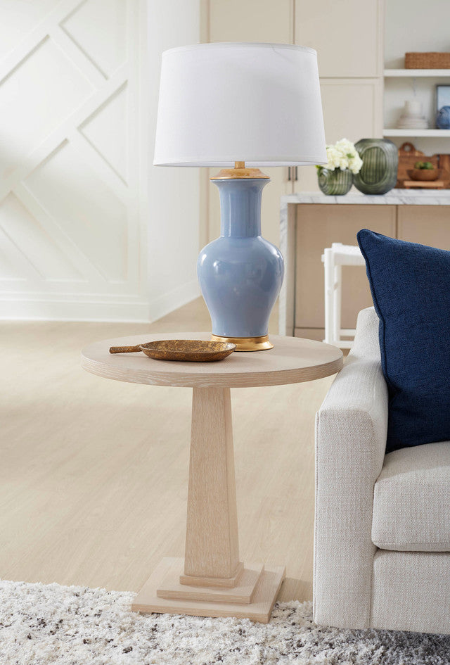 Acacia Table Lamp, Periwinkle Blue