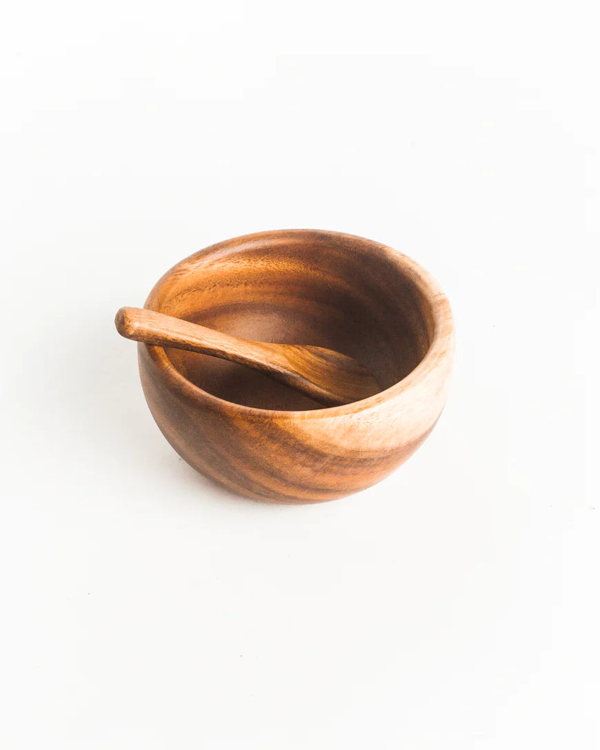Acacia Wood Smoothie Bowl + Spoon