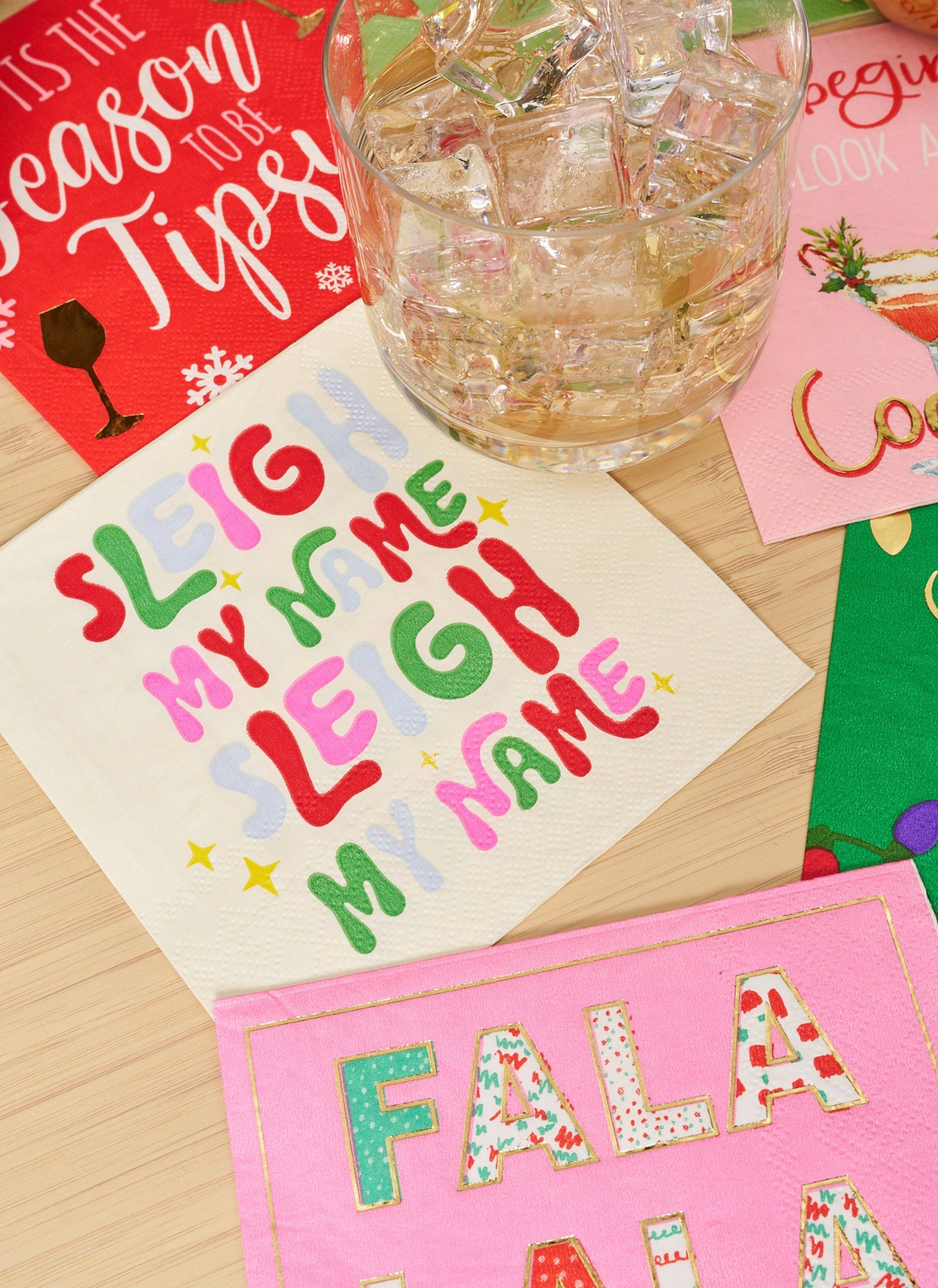 'Sleigh My Name' Cocktail Napkins