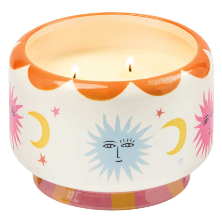 Large Orange Blossom Sun Candle, 24oz