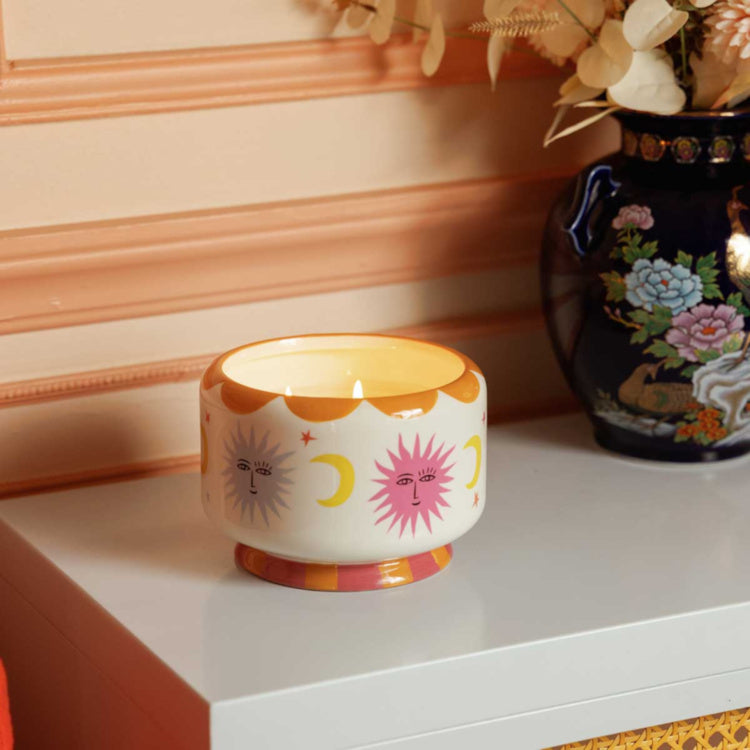 Large Orange Blossom Sun Candle, 24oz
