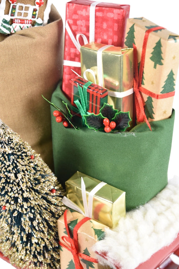 Byers Choice Sleigh Filled with Toys