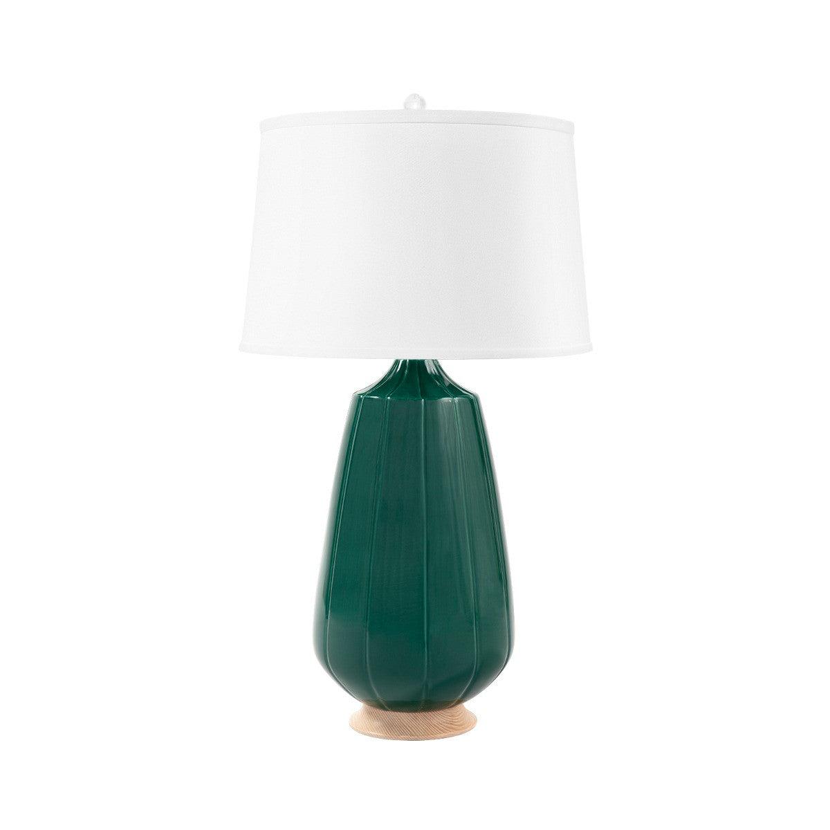 Aurora Table Lamp, Emerald Green