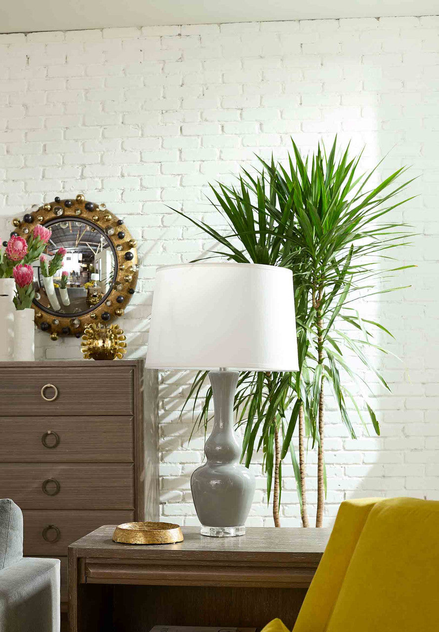 Ansonia Table Lamp, Graphite Glow