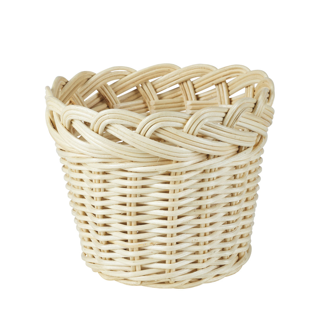 Braided Wicker Planter, Small