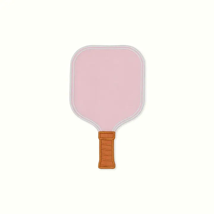 Pink Pickleball Paddle Linen Cocktail Napkins, Set of 4