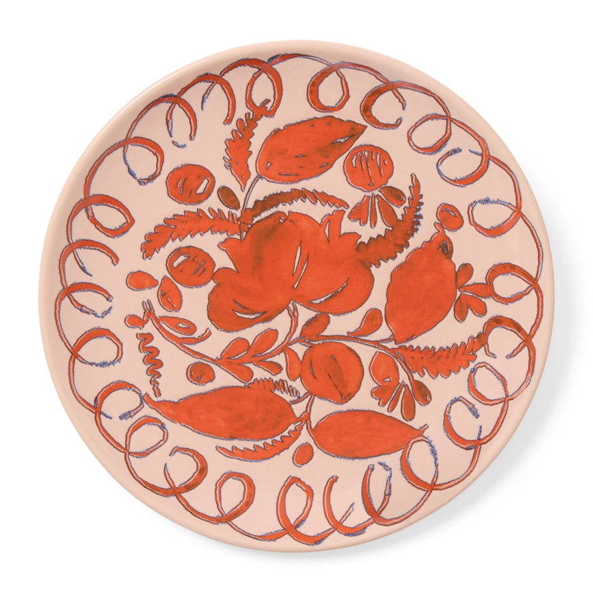 Amalfi Dessert Plate, Pink