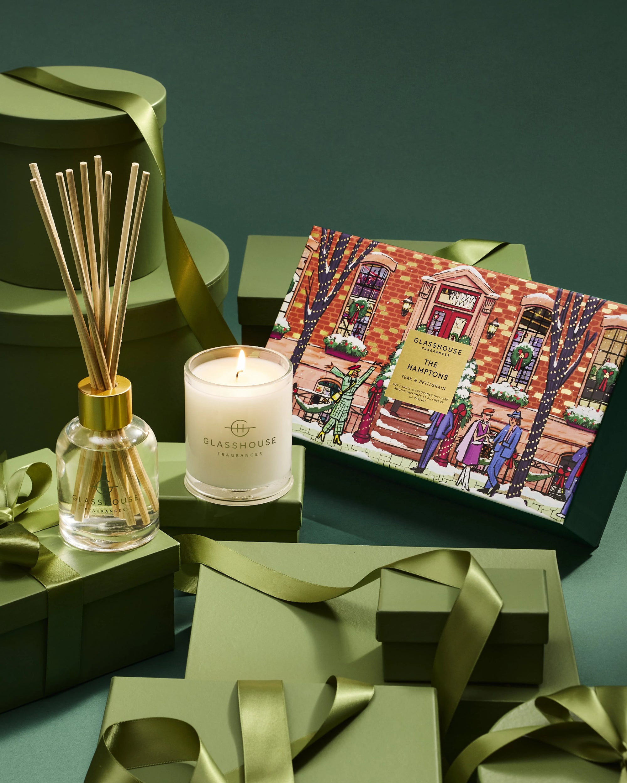 Glasshouse The Hamptons Candle & Diffuser Set