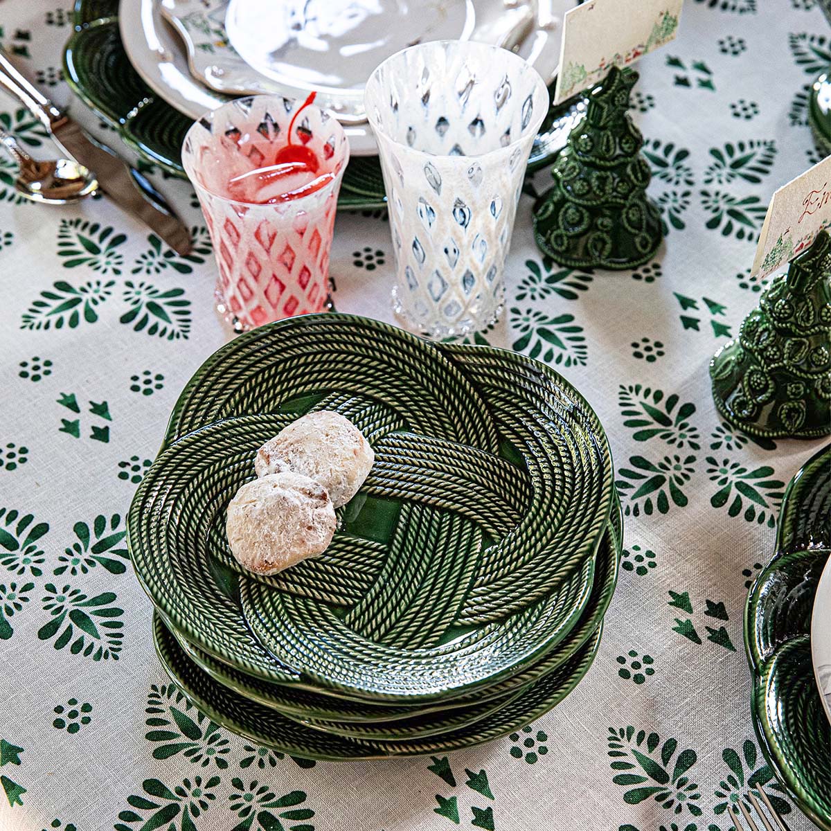 Juliska Le Panier Mystic Knot Dessert/Salad Plate, Basil