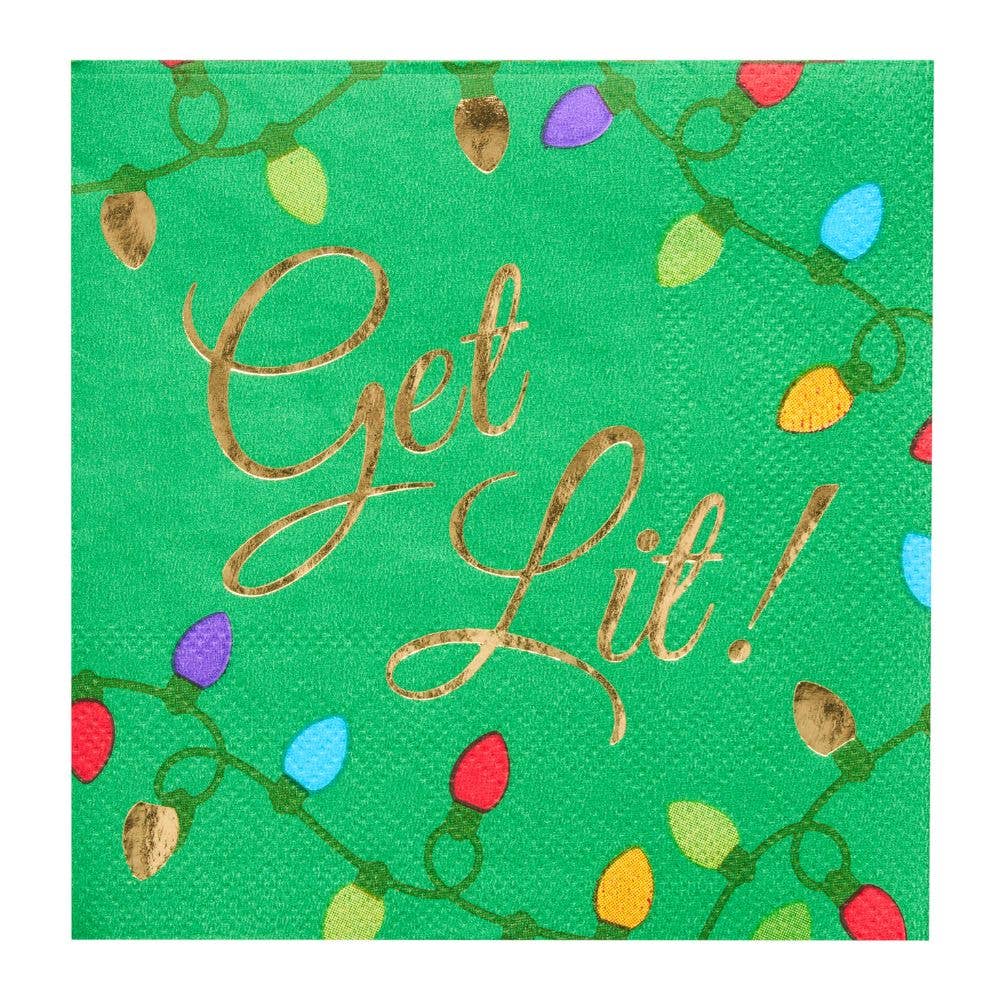 'Get Lit!' Cocktail Napkins
