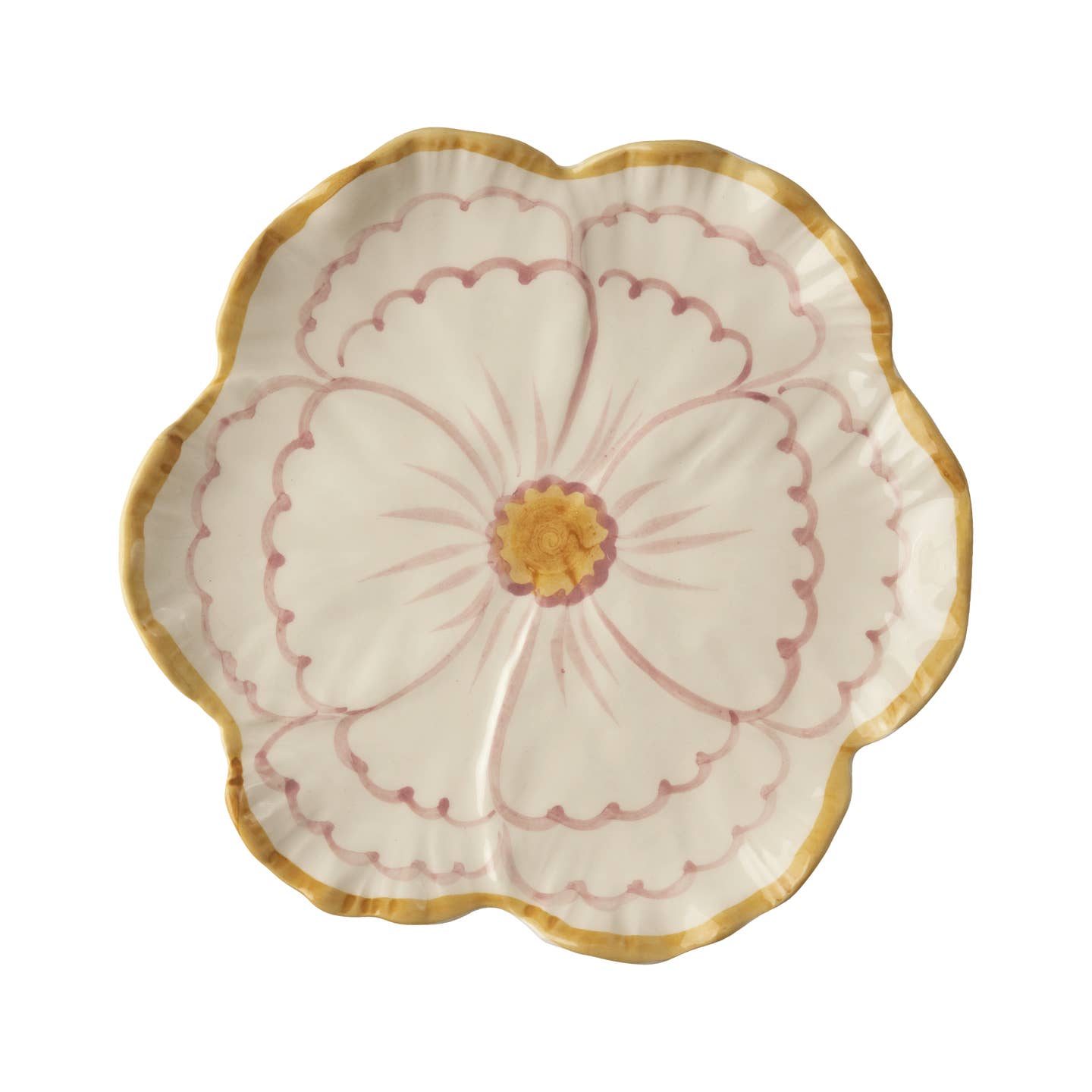 Lansley Flower Plate, Yellow