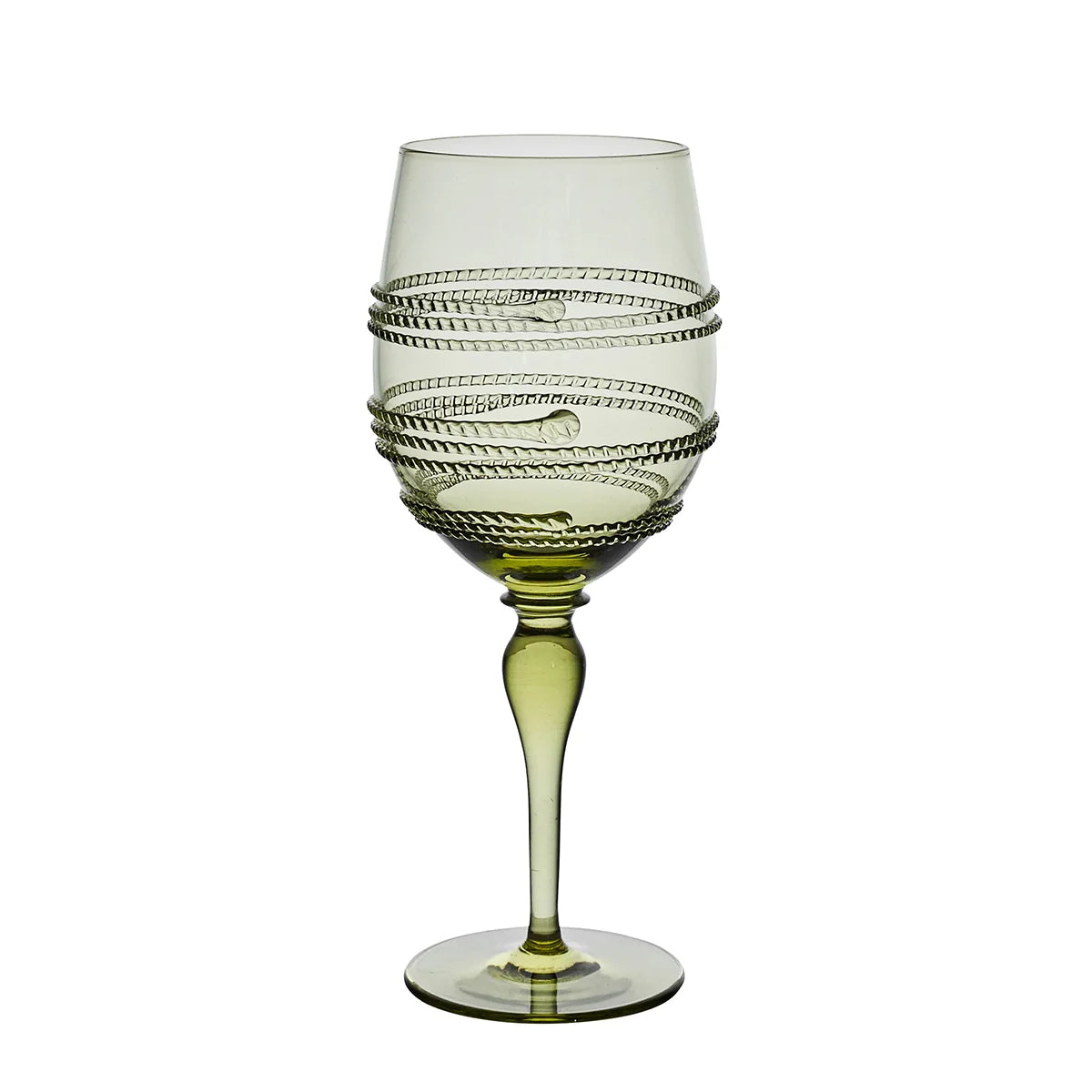 Juliska Ella Wine Glass, Green