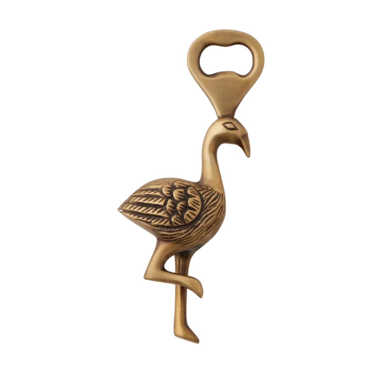Dottie Antique Brass Bottle Opener