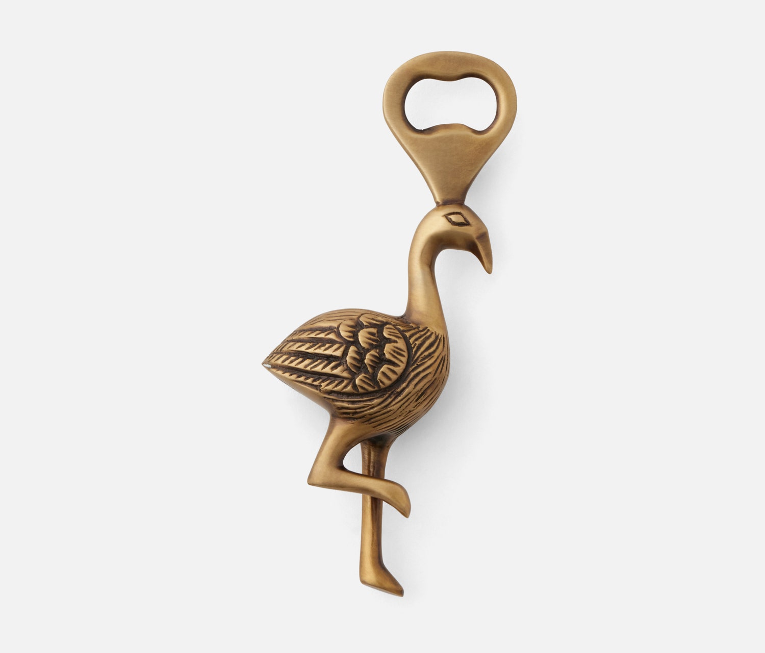 Dottie Antique Brass Bottle Opener