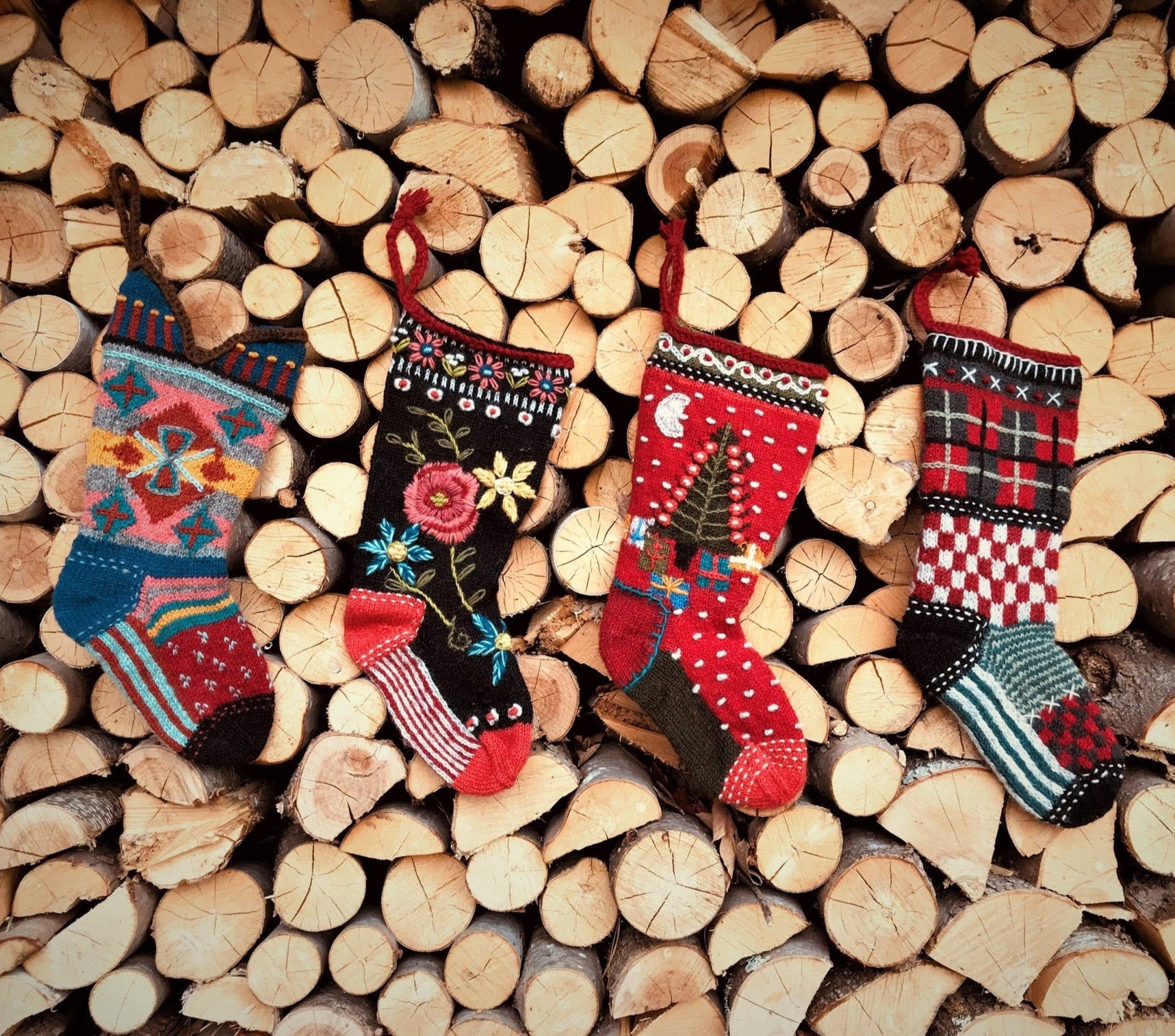 Canyon Christmas Hand Knit Stocking