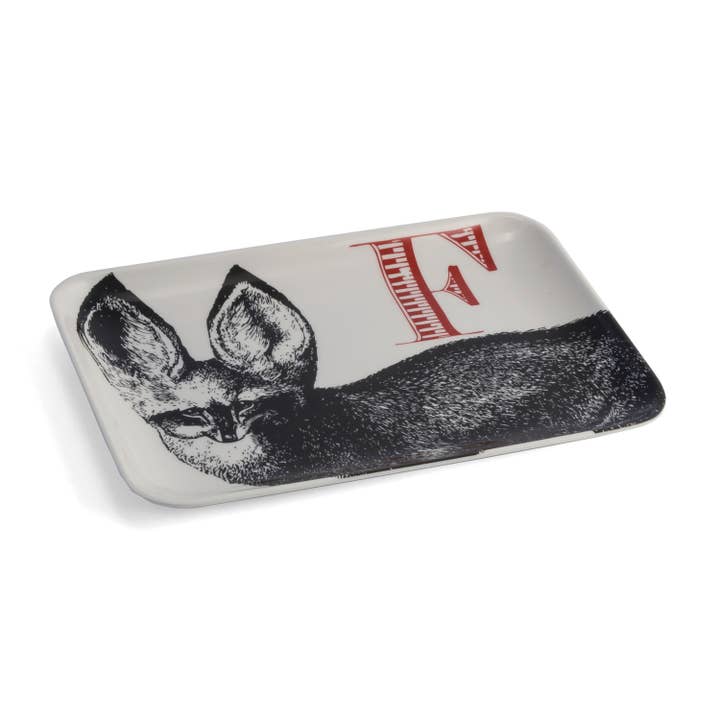 F is for Fox Valet Tray
