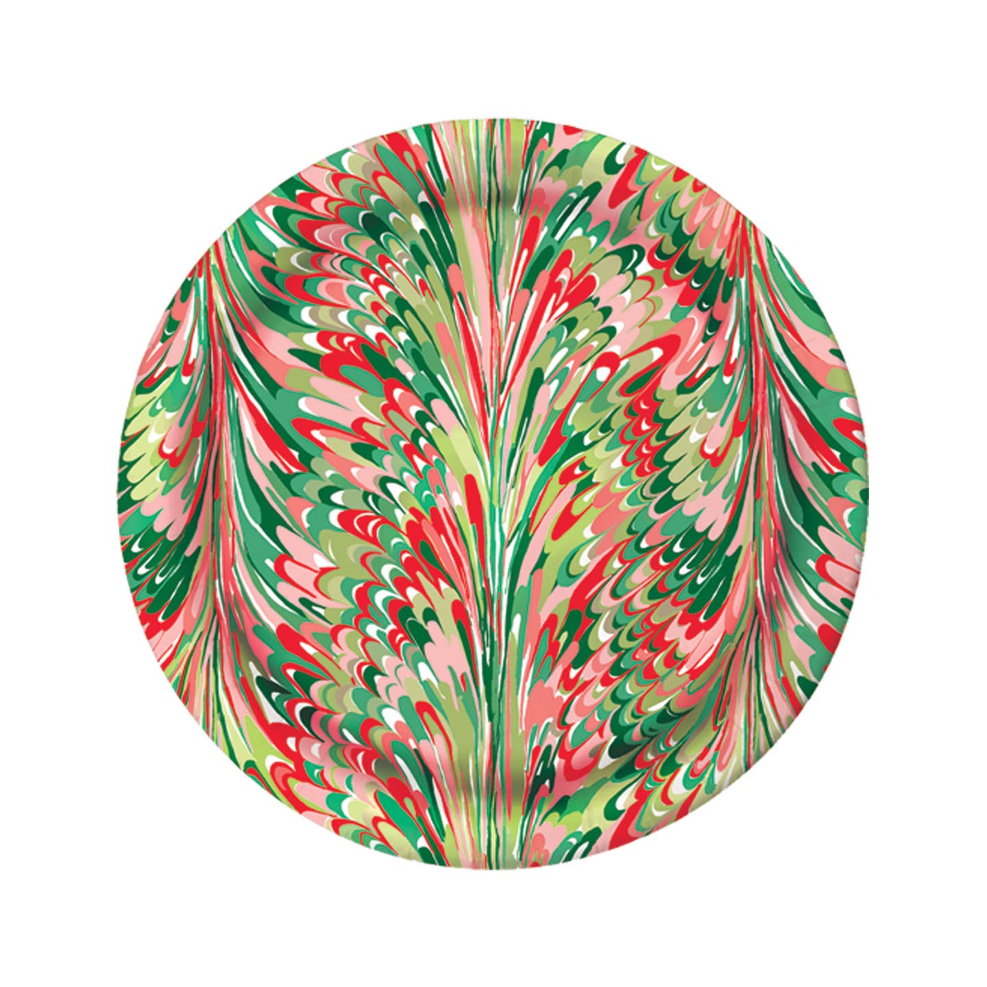 Christmas Marble Paper Plates, Package of 8
