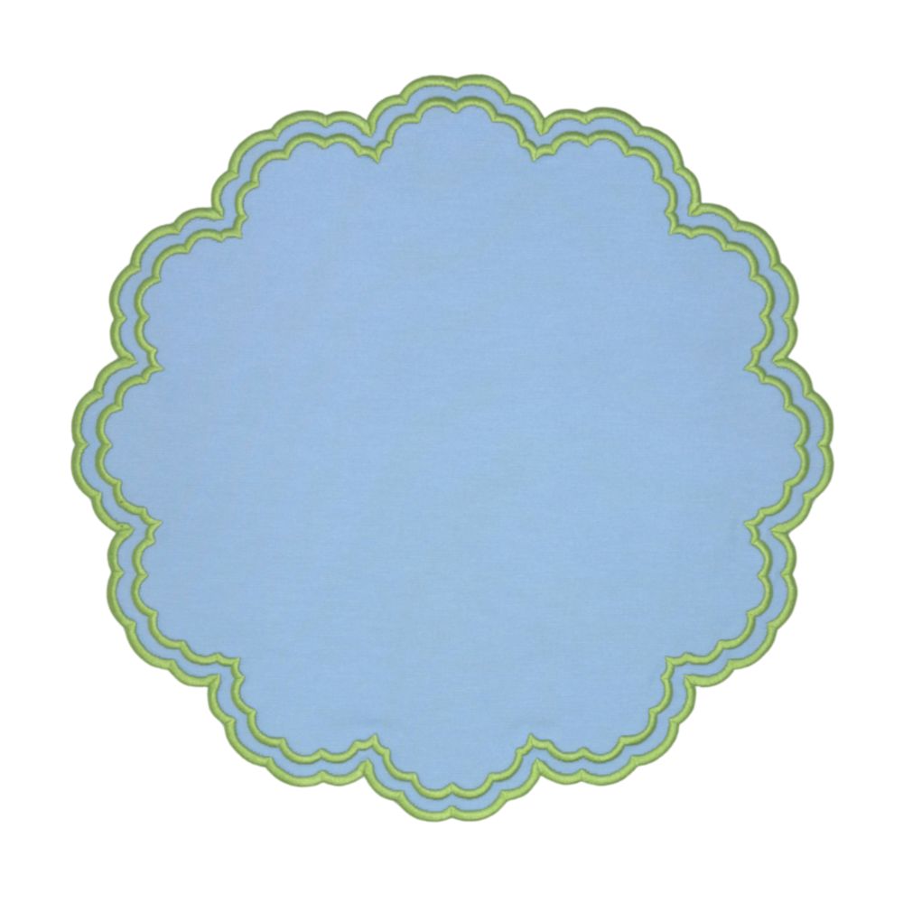 Bettina Blue & Green Placemats, Set of 4
