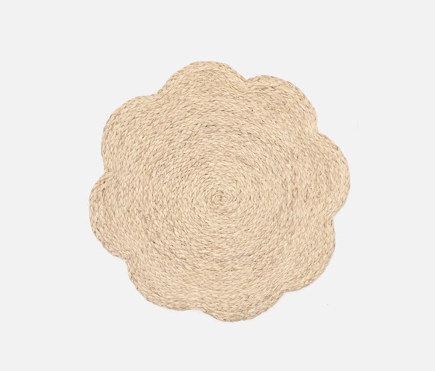 Vera Bleached Flower Placemat, Set of 4